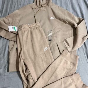 Nike Beige Hoodie and Joggers Set